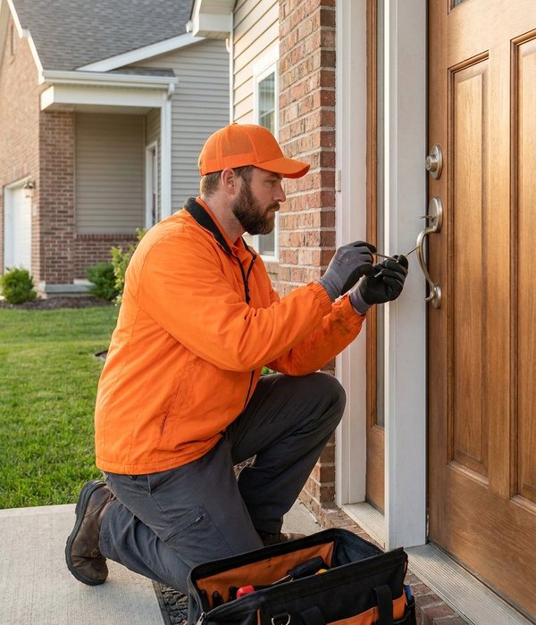 Professional locksmith technician in Des Moines, IA
